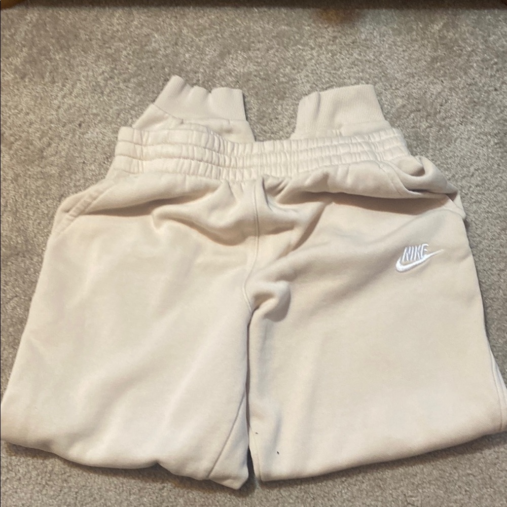 Youth, Sand colored Nike Sweatpants, Used, size L